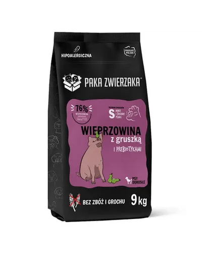 PAKA ZWIERZAKA Seventh Heaven Hrană uscată Carne de porc cu pară S 9 kg