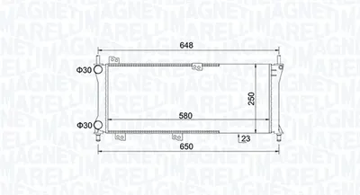 Radiator motor potrivit FIAT PANDA 1.1