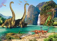 Puzzle Castorland din 60 de piese - Lumea dinozaurilor