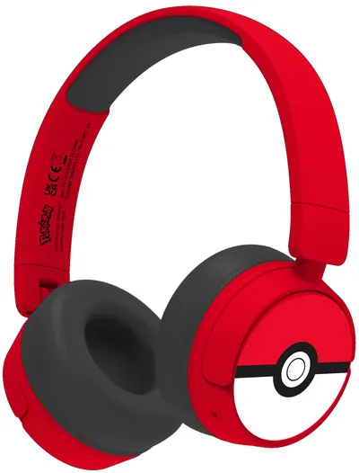 Căști pentru copii OTL Technologies - Pokemon Pokeball, roşie