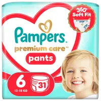 Scutece Premium Care Pants Nr.6 13-19 kg, 31 bucati, Pampers