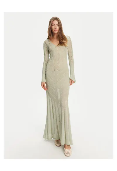 Rochie din tricot de dama bej