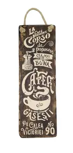 Placuta din lemn - Cafe Corso