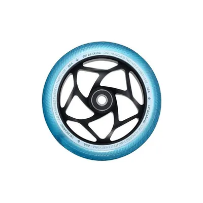 Roți Trotinetă - Tri bearing - Negru/Turcoaz - 120 mm x 30 mm - Blunt Scooters