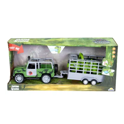 Transportator cu remorca si dinozaur, Crazoo, 1:20