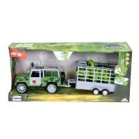 Transportator cu remorca si dinozaur, Crazoo, 1:20