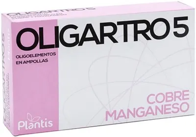 Plantis Oligartro 5 Cupru + Mangan, 20 fiole de băut, Artesania Agricola