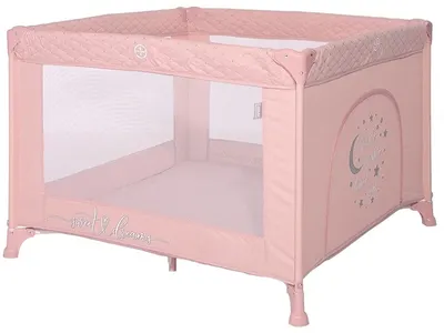 Pătuț pentru dormit și joacă Lorelli Premium - Sunny Playground, Rose Star