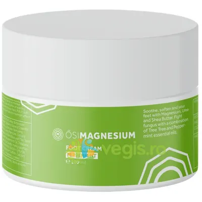 Crema pentru Picioare Obosite sau cu Afectiuni cu Magneziu si Menta 100ml