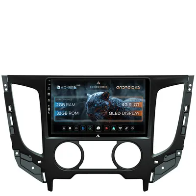 Navigatie Mitsubishi L200 (2014-2020), Android, E-Octacore 2GB RAM + 32GB ROM, 9 Inch - AD-BGE9002+AD-BGRKIT273
