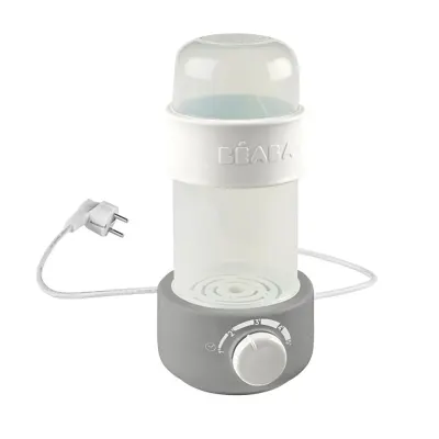 Incalzitor biberoane si sterilizator Beaba Baby Milk Second, Gri