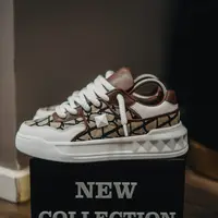 Adidasi Sneakers Garavani White-Brown Abvg8(086-8) (mărime: 42)