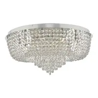 Lampa tavan Eitan 12 Light Beaded Flush Clear and Polished Chrome