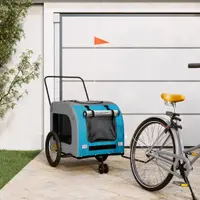 Gossi remorca bicicleta animale companie, albastru/gri, oxford/fier