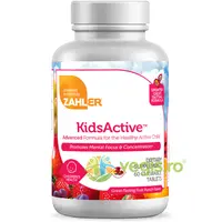 Formula pentru Imbunatatirea Capacitatii de Concentrare si Atentie a Copiilor cu Aroma de Punch de Fructe Zahler Kidsactive 60tb