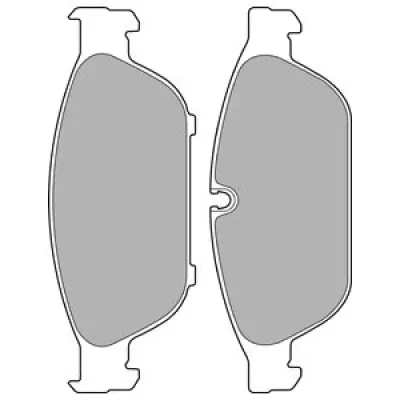 Set placute frana, frana disc DELPHI LP2238