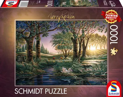 Puzzle Schmidt din 1000 piese - Magia dimineții lângă lac