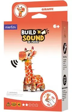 Puzzle 3D cu sunet: Girafa