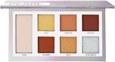 BH Cosmetics Birthstone - Paletă de farduri Pearl, 7 culori