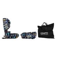 Scaun auto Cosatto Ninja i-Go Beep Beep 100x150 cm, i-Size, pliere compacta, material eco, tetiera reglabila, huse detasabile, geanta de transport