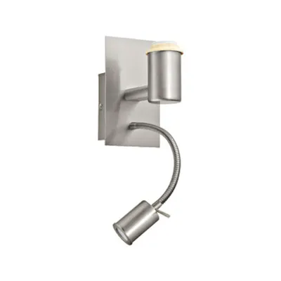 Wall luminaire Pasteri Pro 40; 3,5W nickel-matt IP20