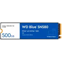SSD WD Blue SN580 500GB M.2 2280 PCIe Gen4 x4 NVMe TLC, Read/Write: 4000/3600 MBps, IOPS 450K/750K, TBW: 300