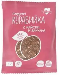 Biscuit bio cu caise și vanilie, 40 g, Kurabiyhnitsa