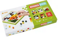 Mozaic din lemn cu pixeli Cubika - Animale, cu 250 piese