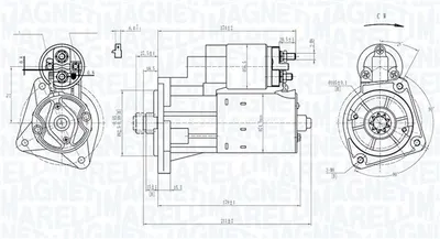 Electromotor (12V, 1kW) potrivit AUDI 100 C3, 100 C4, 80 B2, 80 B3, 90 B3, COUPE B2, COUPE B3 1.3-2.0 09.78