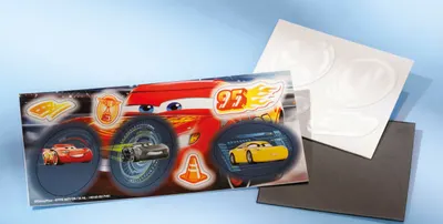 Set de creatie Totum - Decoreaza singur, Masini, magneti