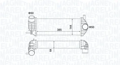 Compresor intercooler potrivit RENAULT KANGOO BE BOP, KANGOO EXPRESS, KANGOO II 1.5D 10.05
