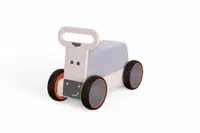 Ride-On copii din lemn MamaToyz 3 in 1 Vacuta DriveMe Soft masinuta ride-on, premergator si carucior de jucarii, recomandat copiilor de la 10 luni, roti silentioase cu viteza reglabila in functie de varsta copilului