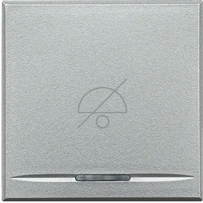 Capac tasta Axolute „Nu deranja ti” - 2 modul - aluminiu