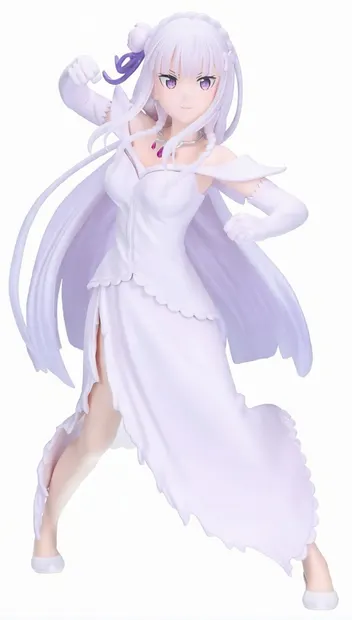 Statuetă Banpresto Animation: Re:Zero - Starting Life in Another World - Emilia, 22 cm