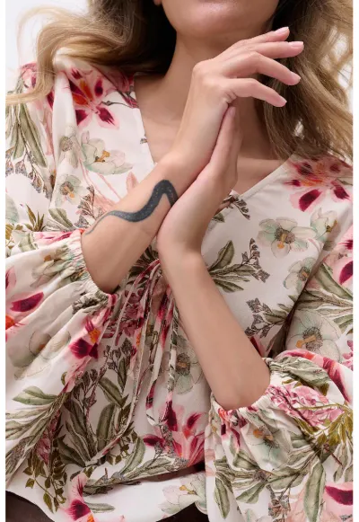 Bluza cu imprimeu floral Ri Ri