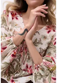 Bluza cu imprimeu floral Ri Ri