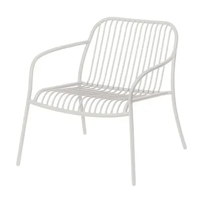 Fotoliu de grădină gri deschis din metal Yua Wire – Blomus