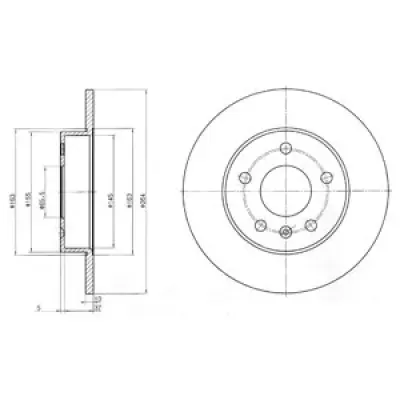 Disc frana DELPHI BG3406