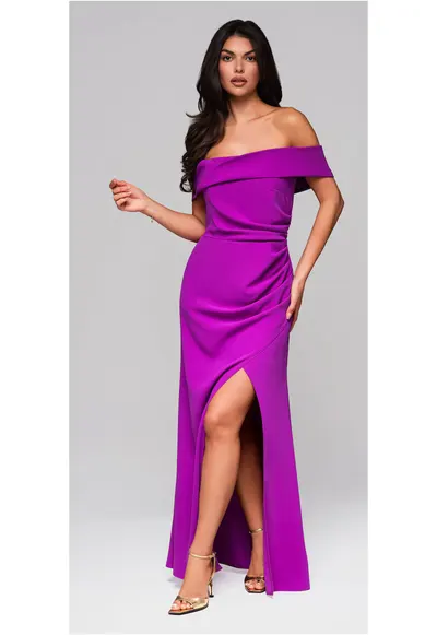 Rochie de seara Maxi LA-OM-DLR232 - Mov