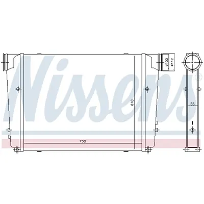 Intercooler, compresor NISSENS 97092