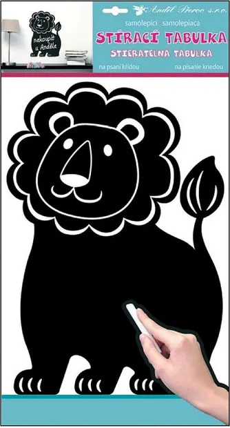 Sticker tablă neagră Andel Prerov - Leu