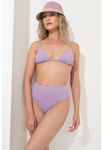 Slip cu talie inalta - Lila