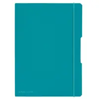 Caiet My.Book Flex A4, 40 file x2, Herlitz turcoaz, dictando+matematica