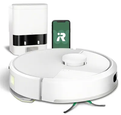 Aspirator robot iRobot - Roomba 105 Combo cu Autoempty stație, alb