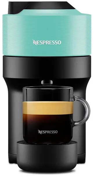 Aparat de cafea cu capsule Nespresso - Vertuo Pop,GCV2-EUAQNE-S, 0.6 l, Aqua Mint