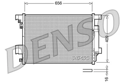 Condensator climatizare (cu uscator) potrivit CITROEN C4 AIRCROSS, C-CROSSER, C-CROSSER ENTERPRISE; MITSUBISHI ASX, LANCER VIII, OUTLANDER II; PEUGEOT 4007, 4008 1.5-3.0 11.06