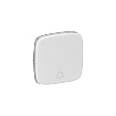 Capac Valena Allure - changeover push-button cu simbol - alb