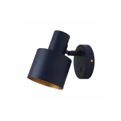 Corp de iluminat aplicat perete - Wall luminaire SELVIA II with on, 9515, max250V, 50/60Hz, 1*E14, max.25 W, IP20, dia.10 cm, navy blue