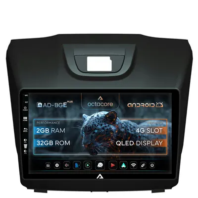Navigatie Isuzu D-MAX (2015+), Android, E-Octacore 2GB RAM + 32GB ROM, 9 Inch - AD-BGE9002+AD-BGRKIT311