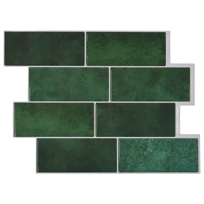vidaXL Placă de metrou 20 buc. Verde închis 29 x 21 cm